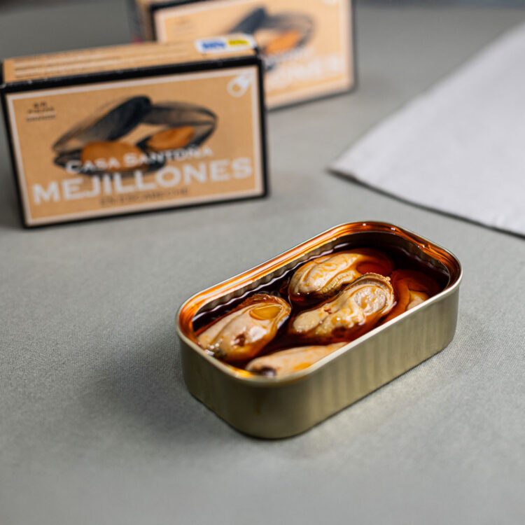 Mejillones en escabeche 8/12, Casa Santoña