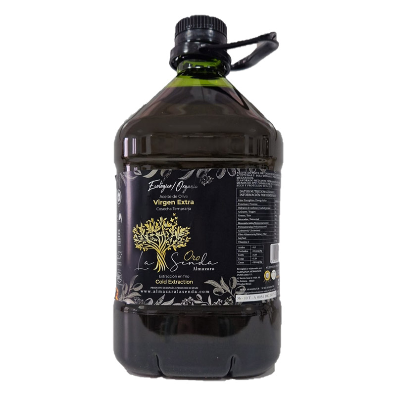 Aceite de Oliva Virgen Extra  Picual/Cornicabra Ecológico, Oro La Senda
