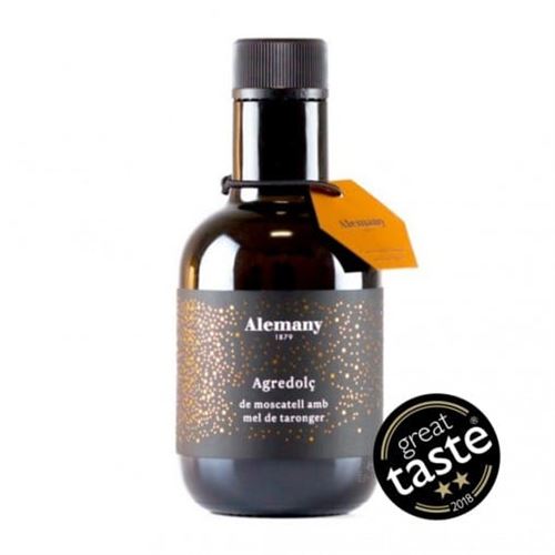 Vinagre Agridulce Moscatel con miel de naranjo, Alemany 1879