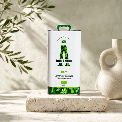 Aceite de Oliva Virgen Extra ecológico arbequina 3litros, Romanico