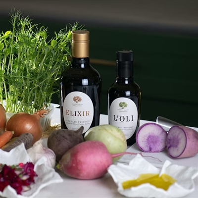 Made in Catalonia: Arbequina Extra Virgin Olive Oil, the most elegant flavor of the Mediterranean.