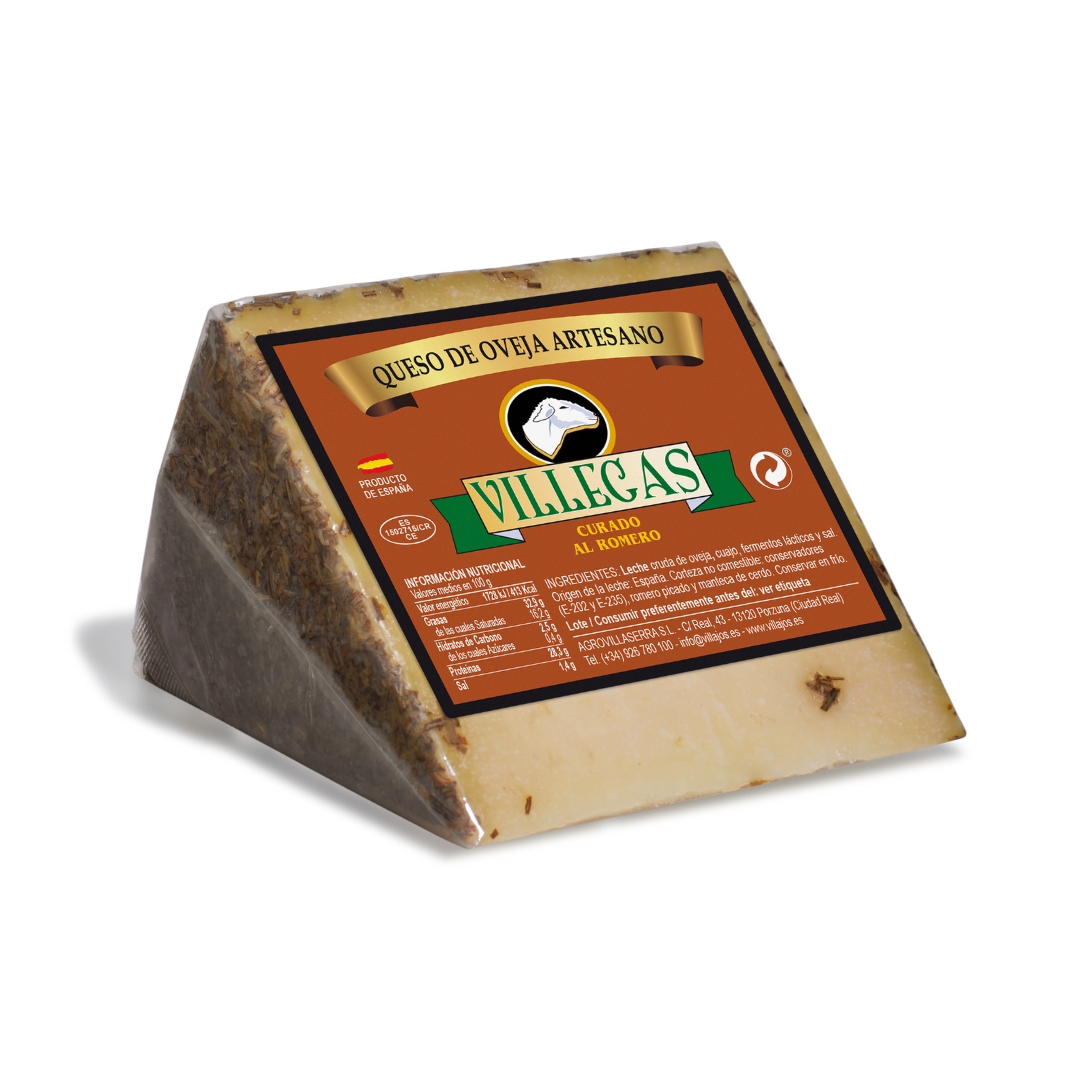 Sheep cheese cured with rosemary - Los Villajos