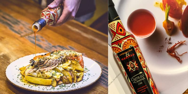 Huile d'Olive Vierge Extra Arbequina avec Harissa · Castillo de Canena