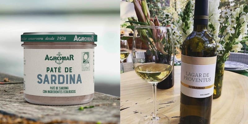 Pâté de sardines avec ingrédients biologiques, Agromar