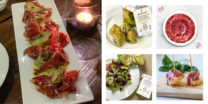 Autumn Appetizer: artichokes with Iberian ham