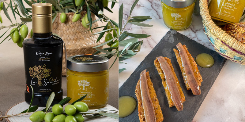 Confiture d'huile d'olive vierge extra biologique premium, Oro La Senda