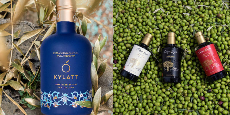 Huiles d'olive vierge extra biologiques